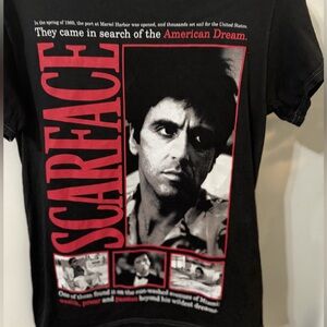 City Studios Scarface Graphic Tee - Black and Red